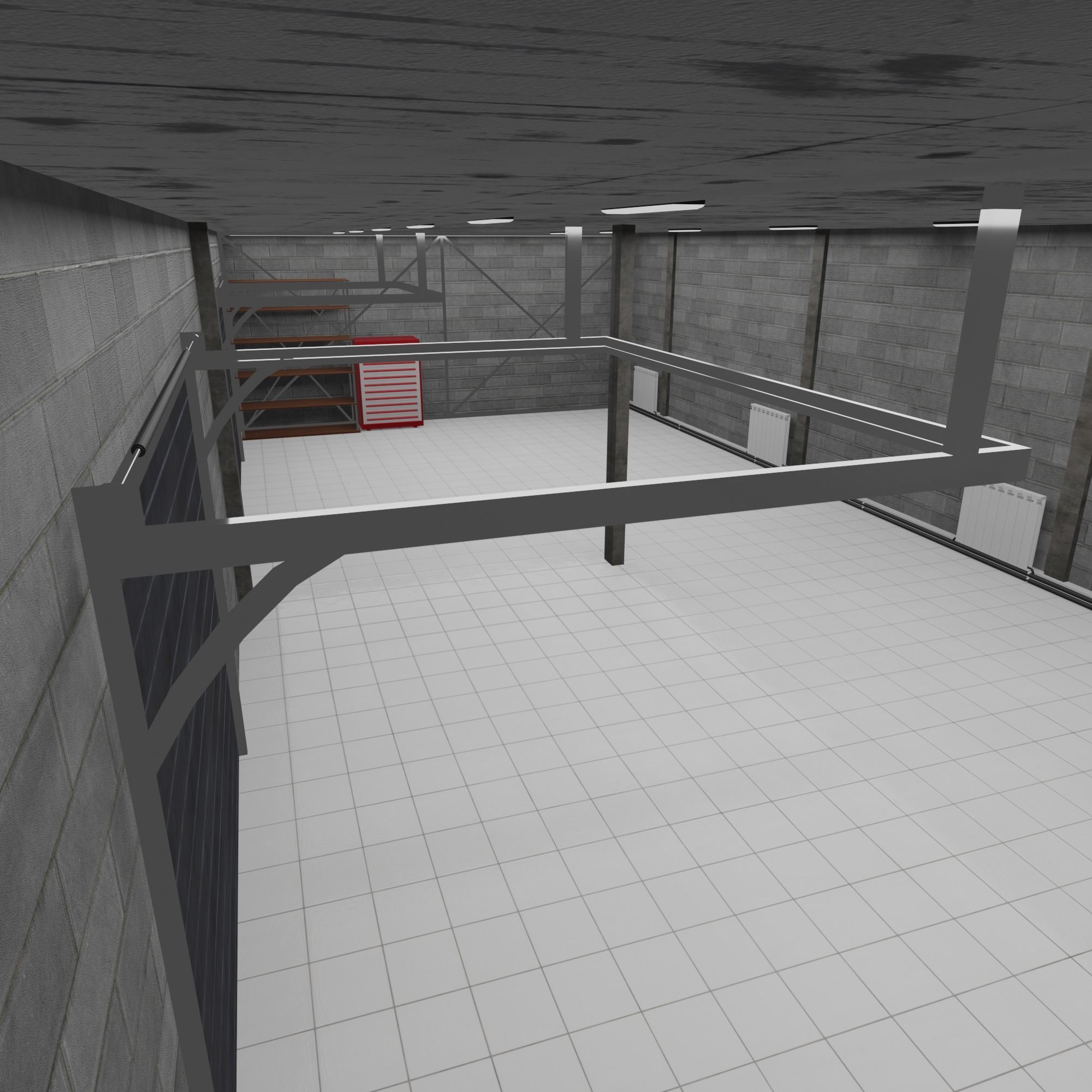 Warehouse loft V2 3D model_2