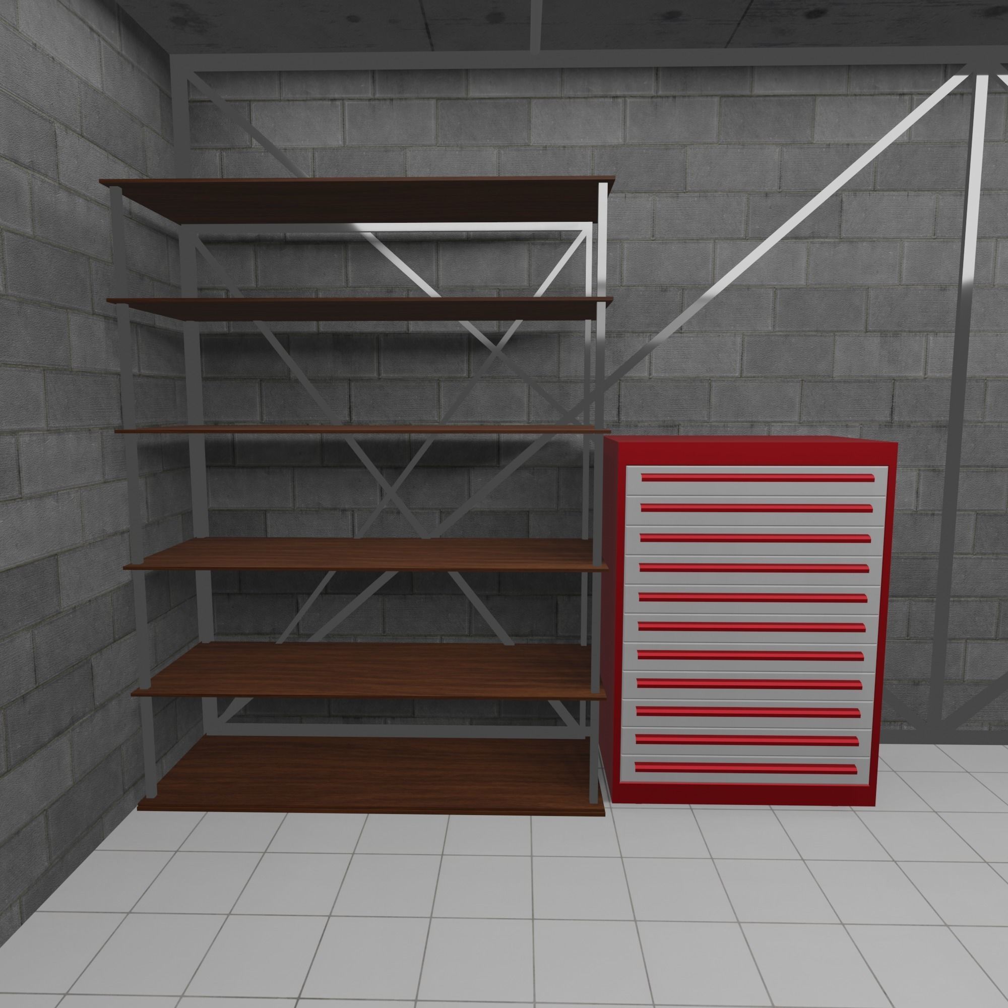 Warehouse loft V2 3D model_8