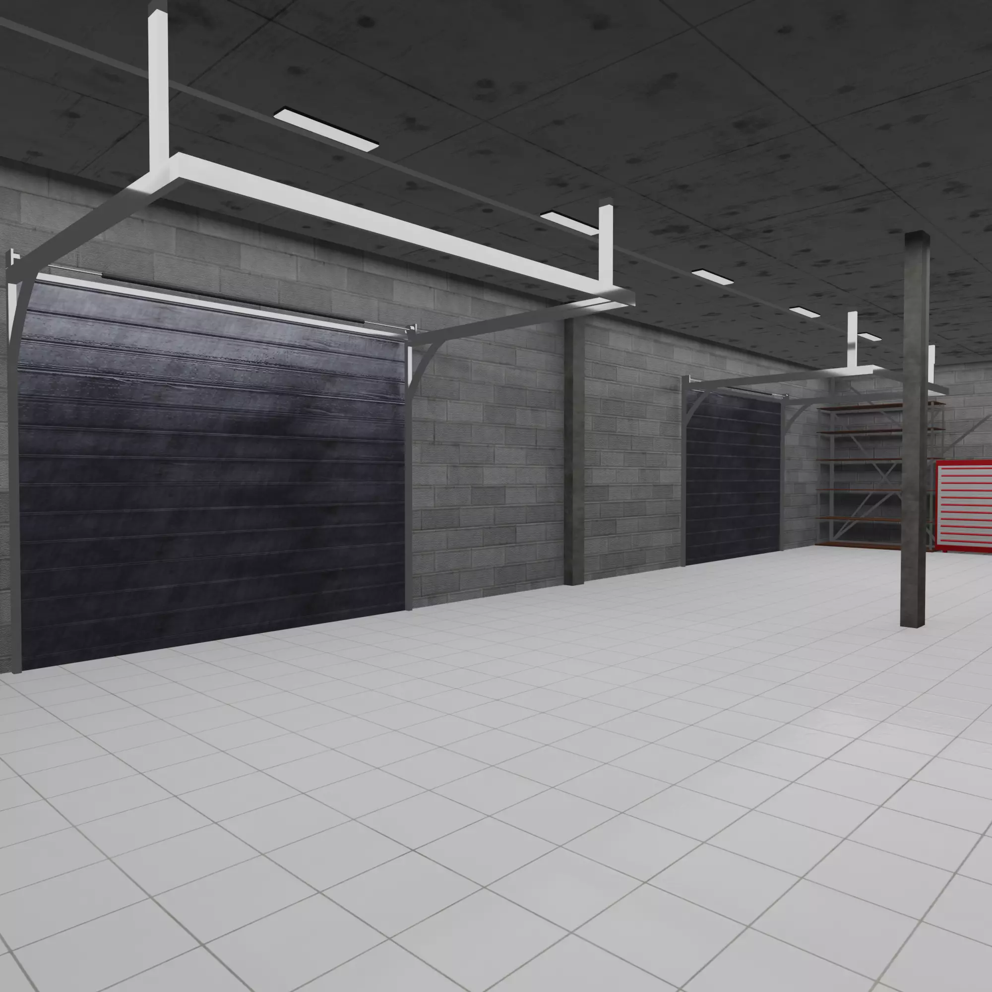 Warehouse loft V2 3D model_0
