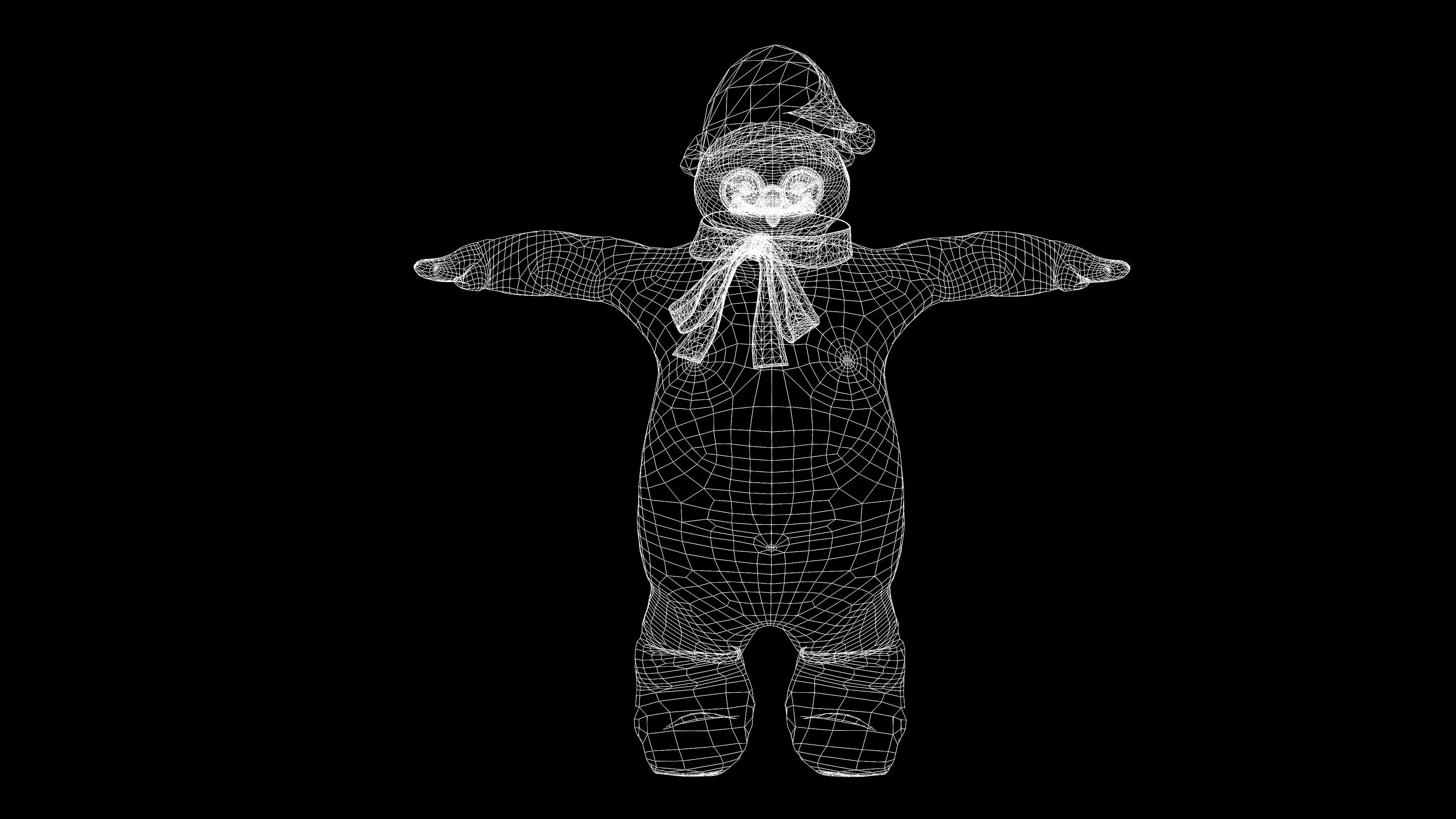 Snowman with Animation 3D model_14