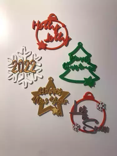 CHRISTMAS TREE ORNAMENTS SET 3D print model