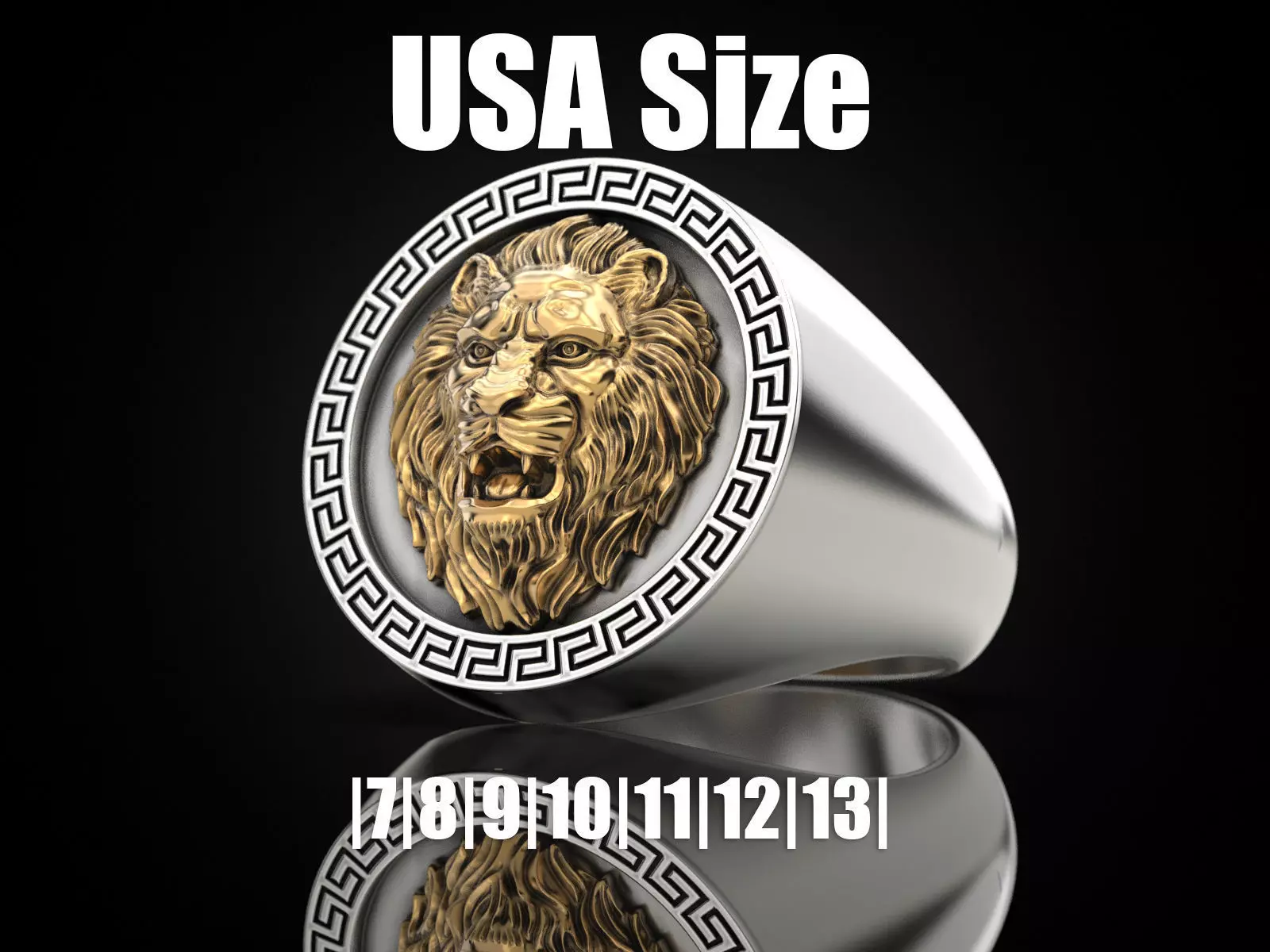 Ring Lion For pendant 3D print model_0