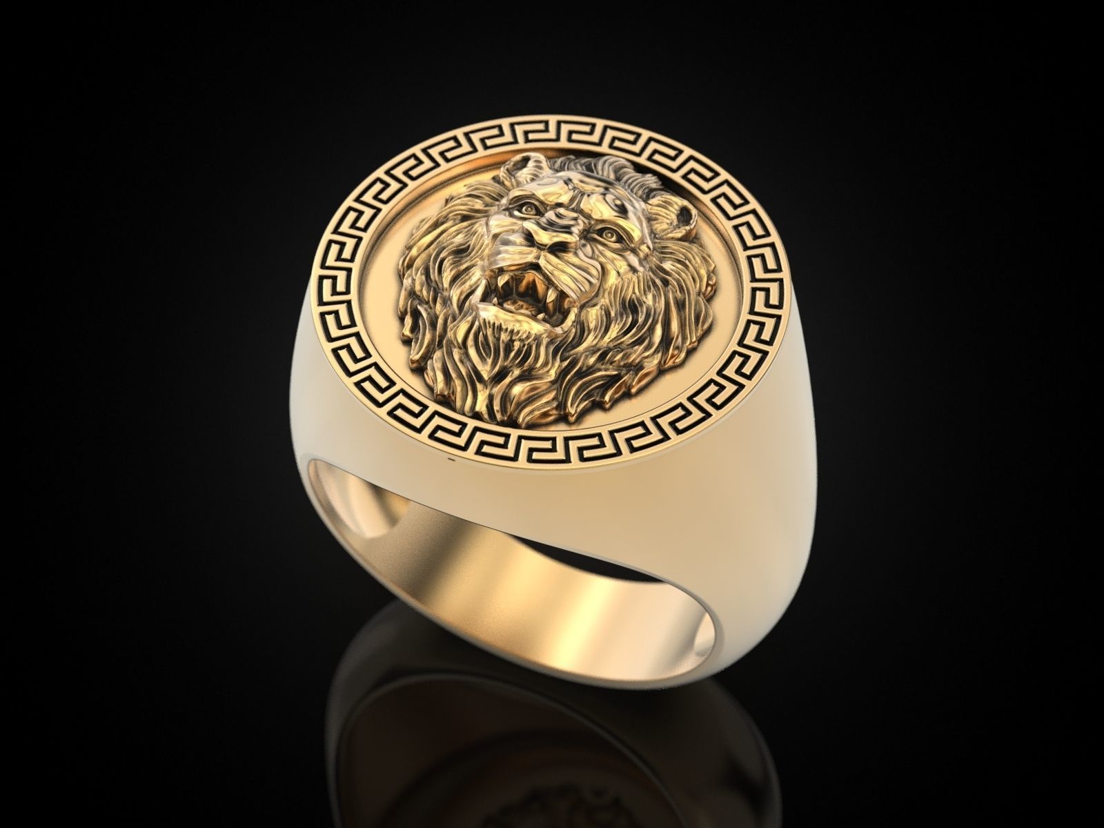 Ring Lion For pendant 3D print model_20