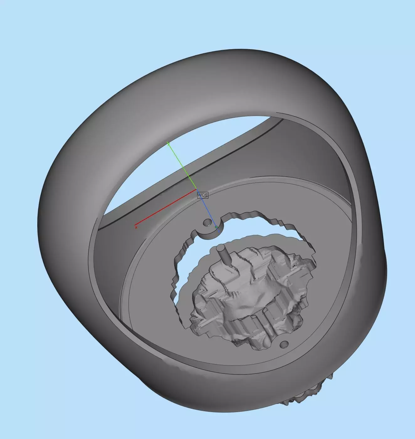 Ring Lion For pendant 3D print model_9