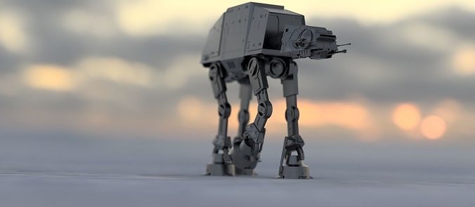 AT-AT star wars at - walker 3D print model