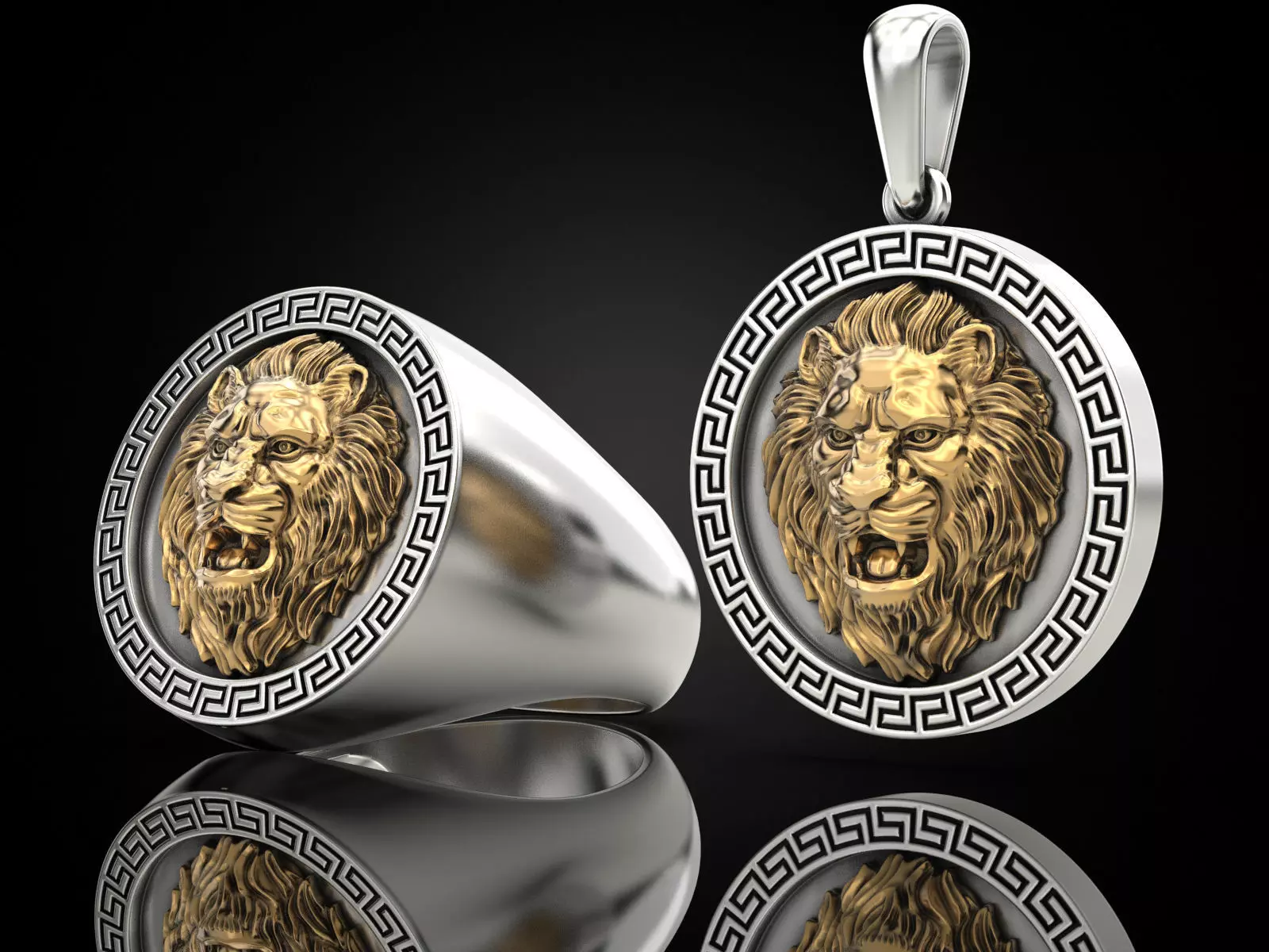 Collection Lion Ring  and Pendant _0
