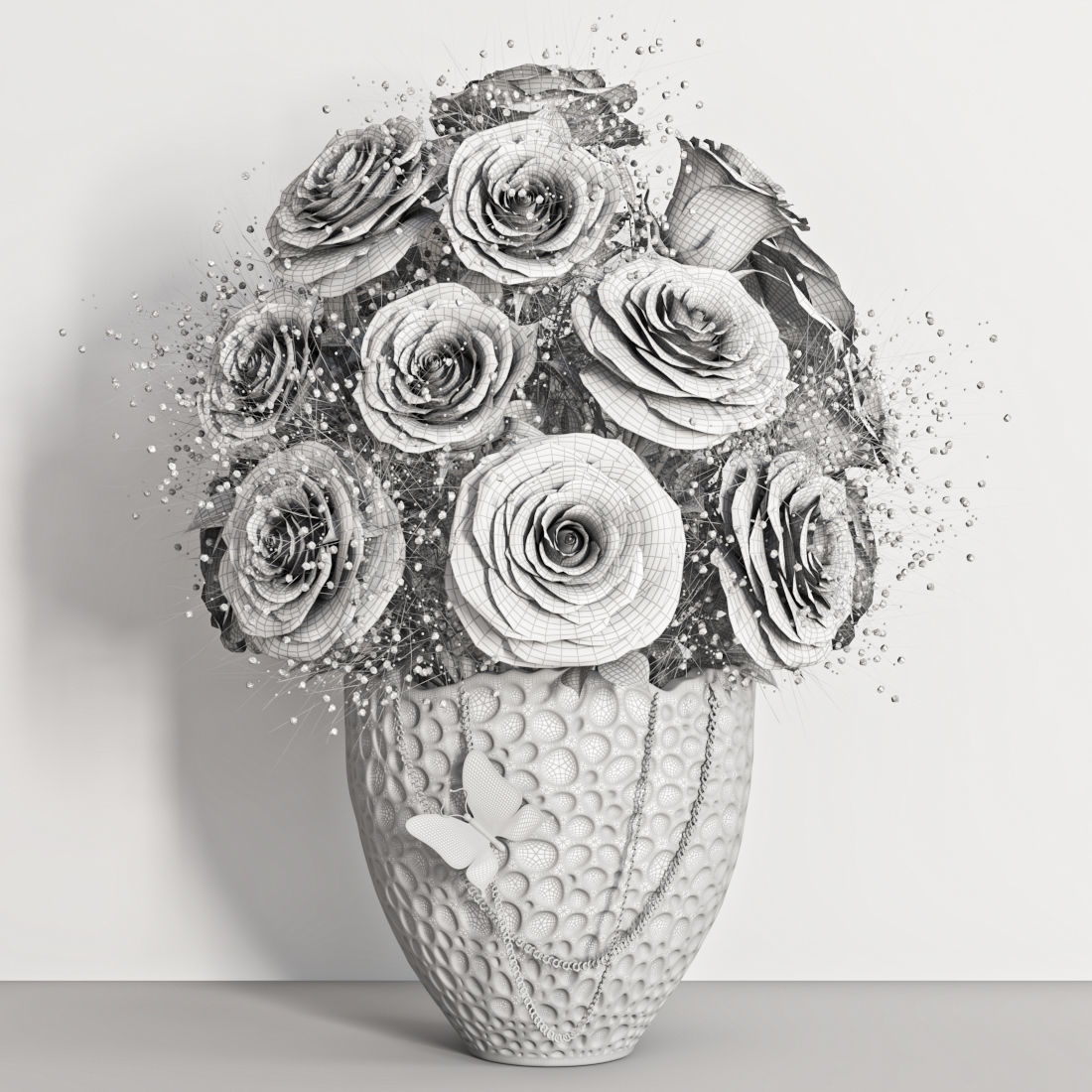 bouquet set 116 3D model_1