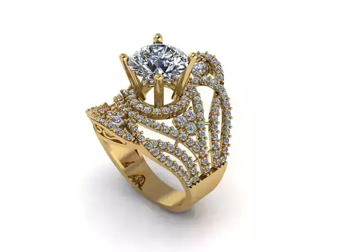 custom design multi stone ring