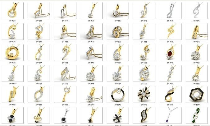 pendent all types 100 cad files  part 03 3D print model