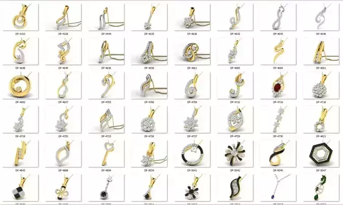 pendent all types 100 cad files  part 03