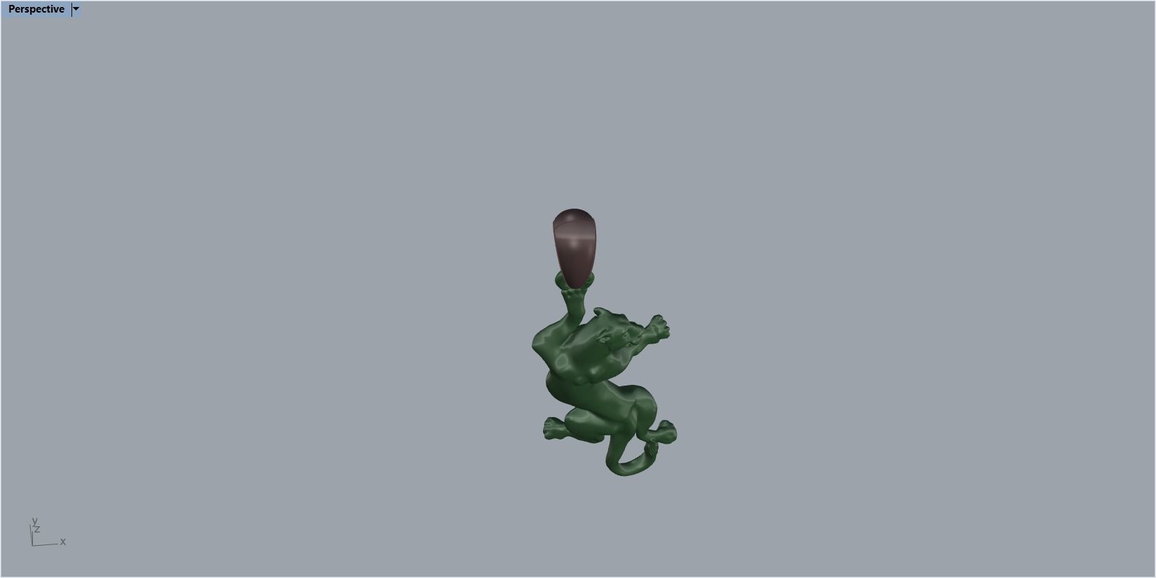 pendant panther 3D print model_21