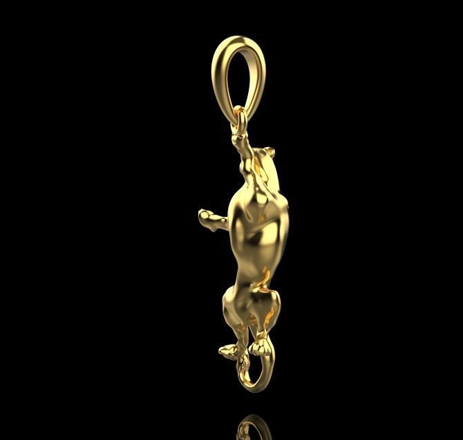 pendant panther 3D print model_7