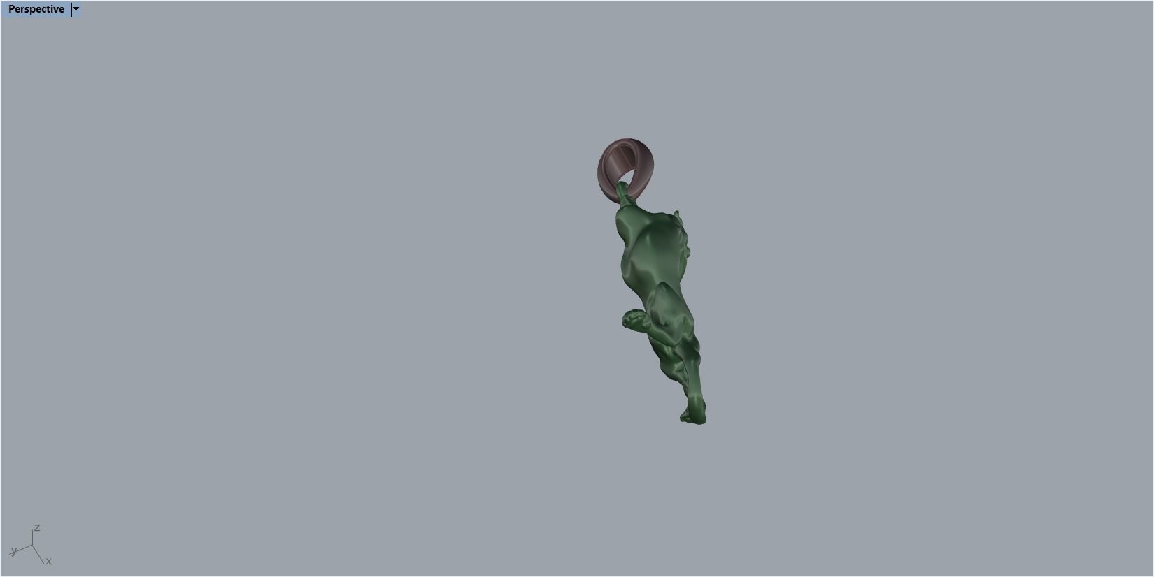 pendant panther 3D print model_20