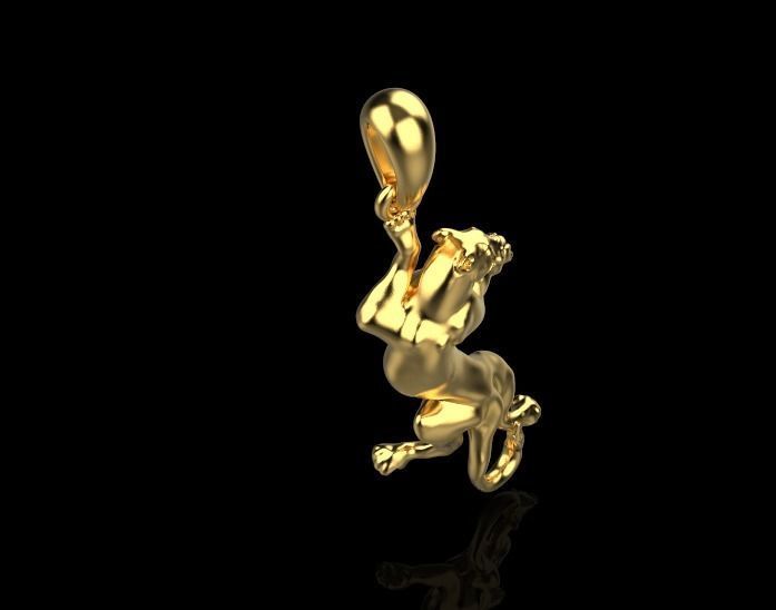 pendant panther 3D print model_8