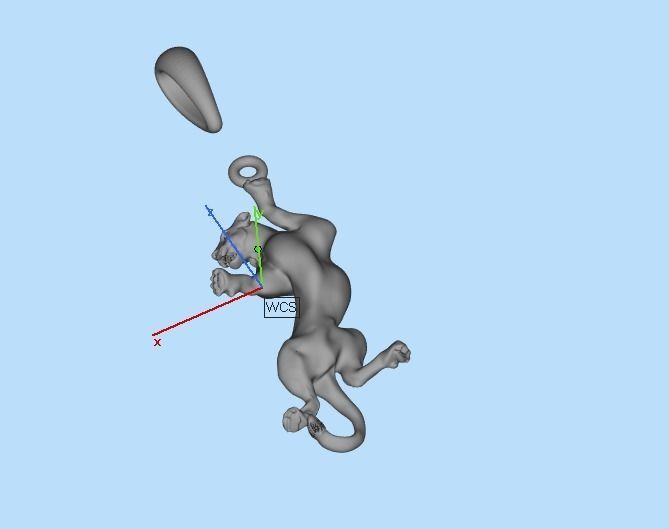 pendant panther 3D print model_27