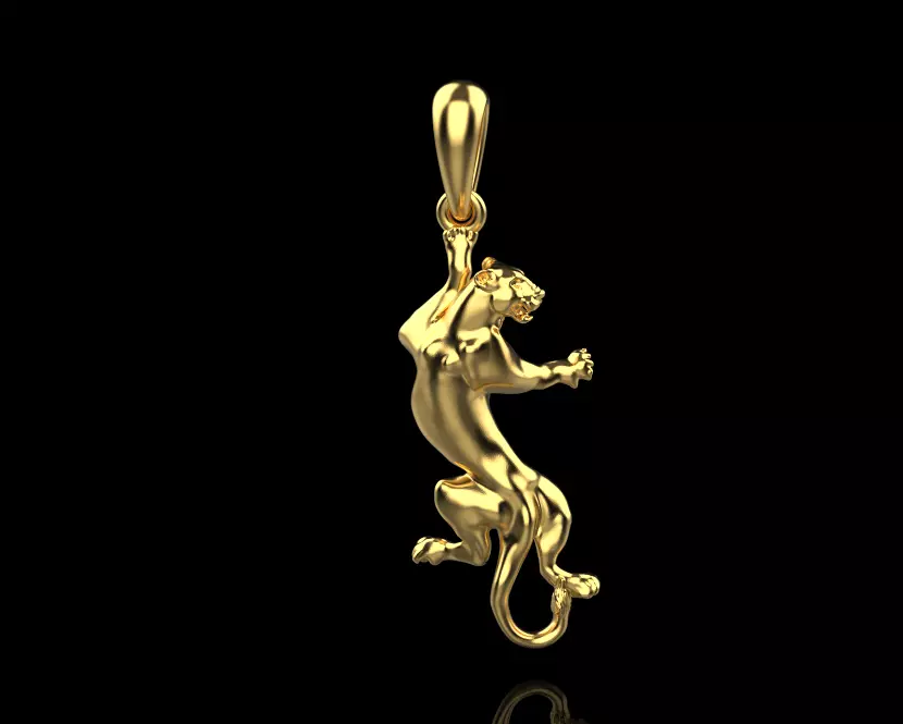 pendant panther 3D print model_0