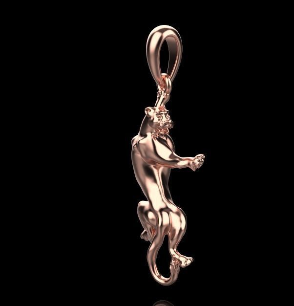 pendant panther 3D print model_15