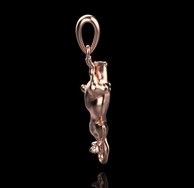 pendant panther 3D print model_16