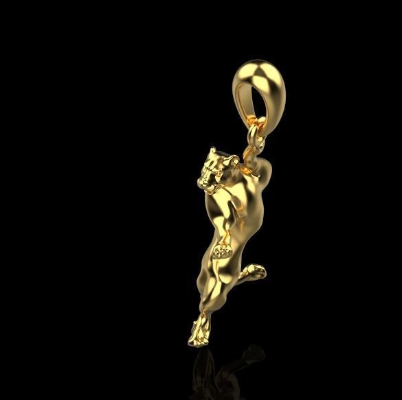 pendant panther 3D print model_6