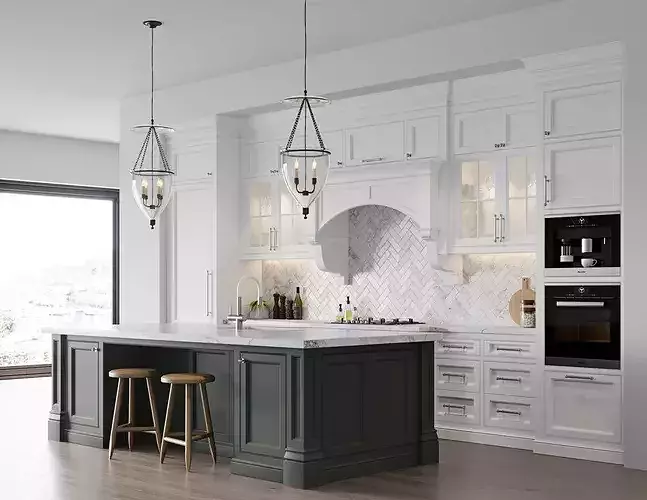 Classic kitchen 6 3D model 3