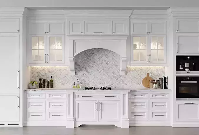 Classic kitchen 6 3D model 6