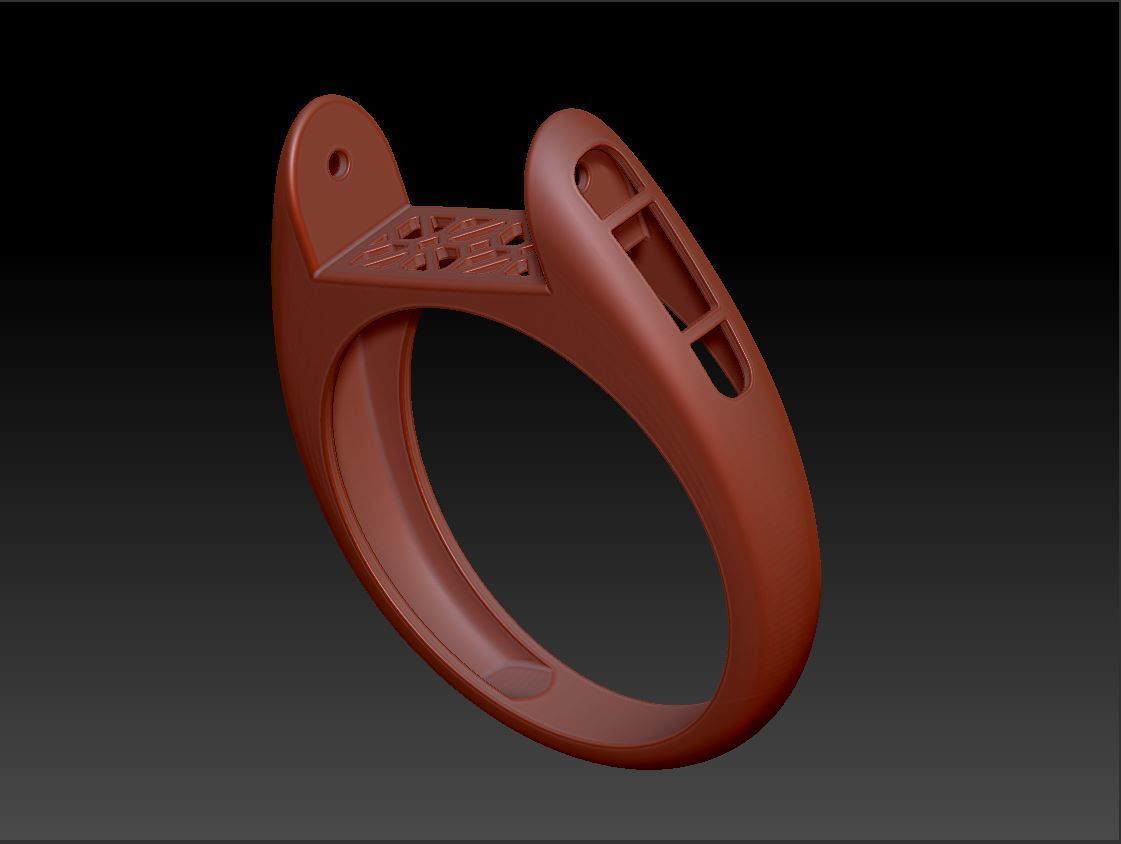 Diamond ring Moving 2 3D print model_13