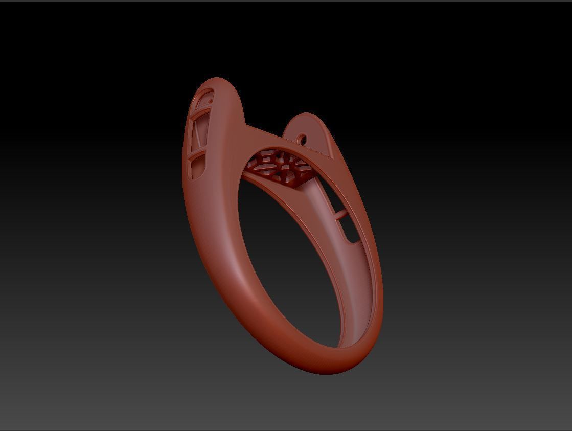 Diamond ring Moving 2 3D print model_11