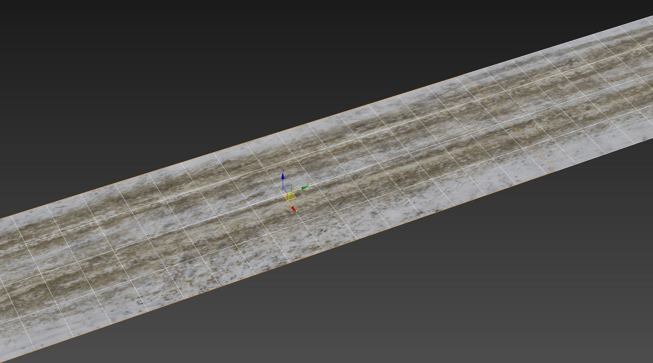 Snowy mud road material 01 Low-poly 3D model_9