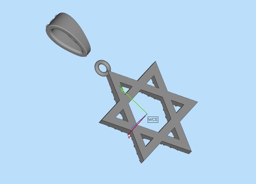 star of David 3D print model_28