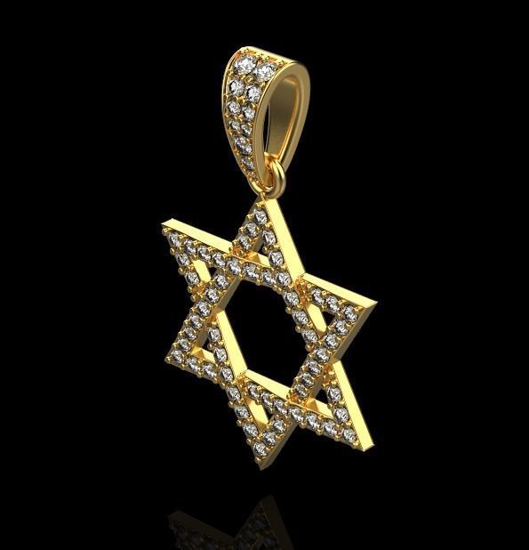star of David 3D print model_7
