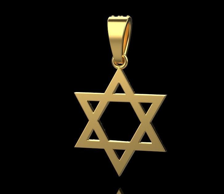 star of David 3D print model_9