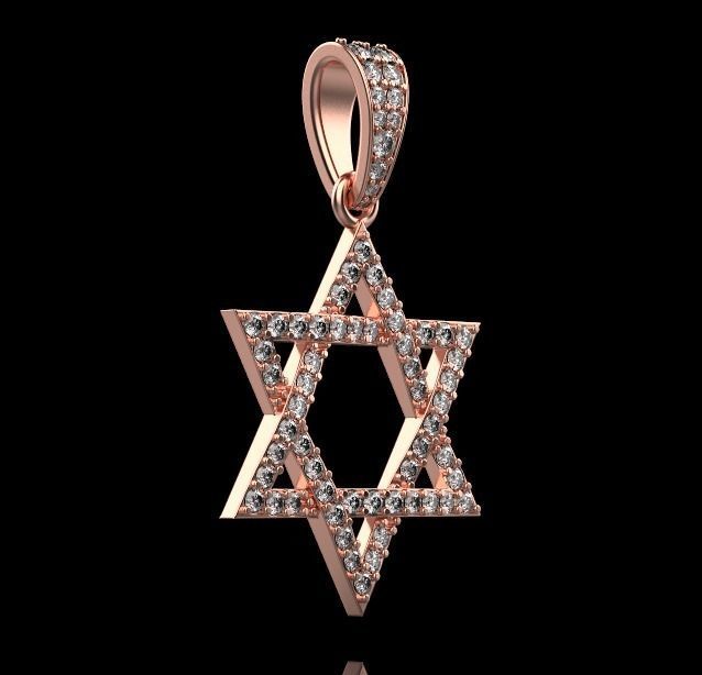 star of David 3D print model_18