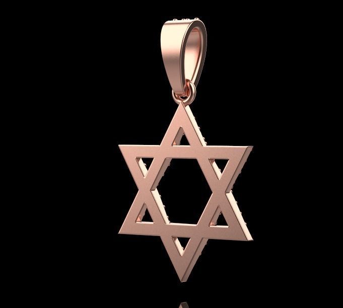 star of David 3D print model_19