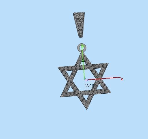 star of David 3D print model_33