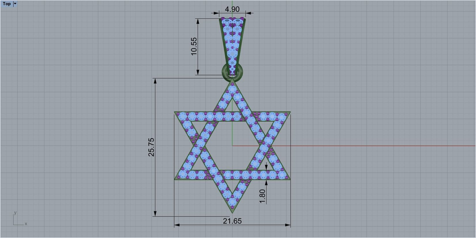 star of David 3D print model_1