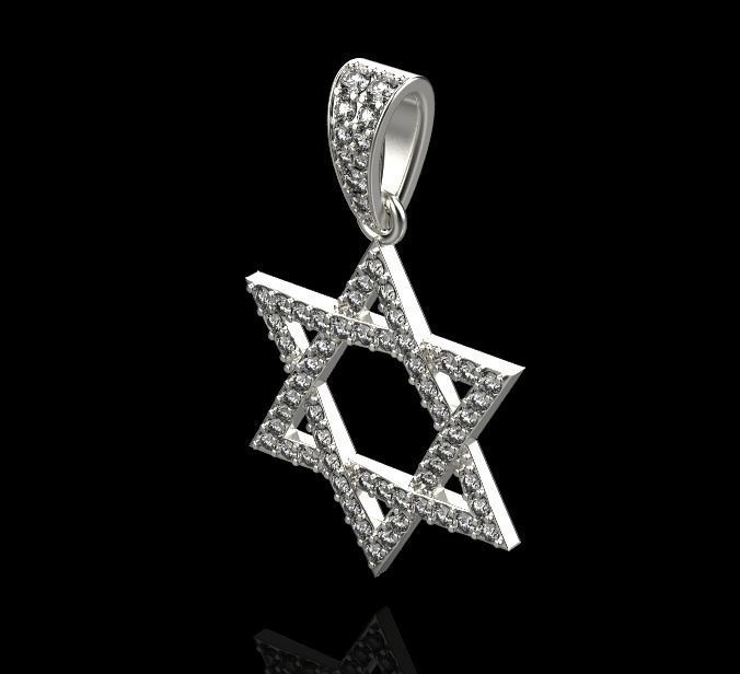 star of David 3D print model_13