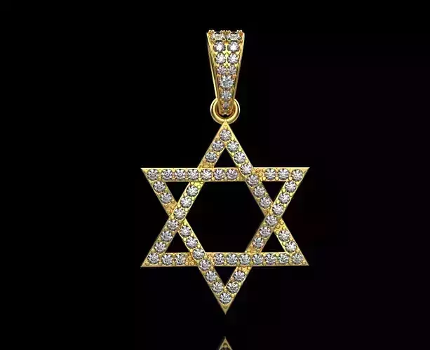 star of David 3D print model