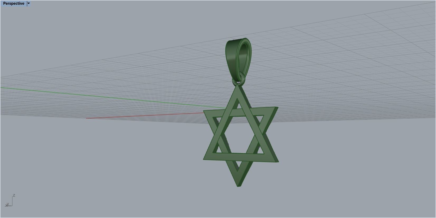 star of David 3D print model_22