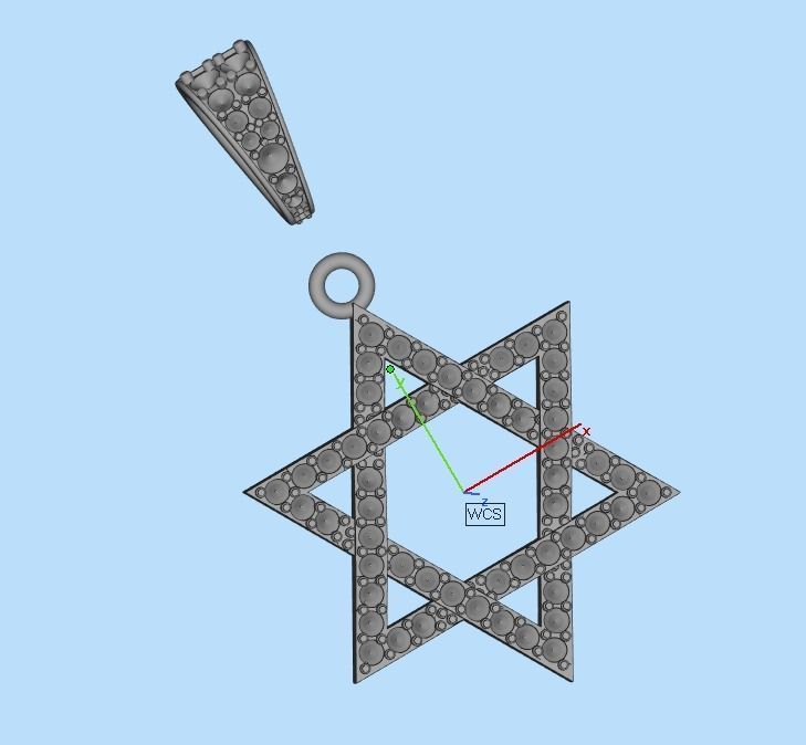 star of David 3D print model_26