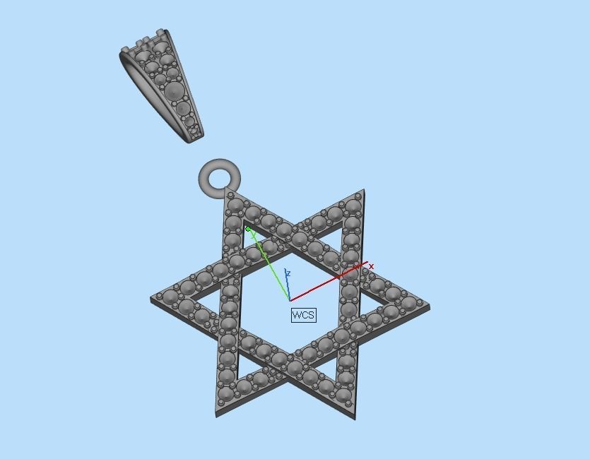 star of David 3D print model_25