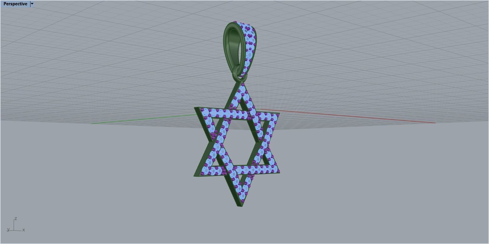 star of David 3D print model_21