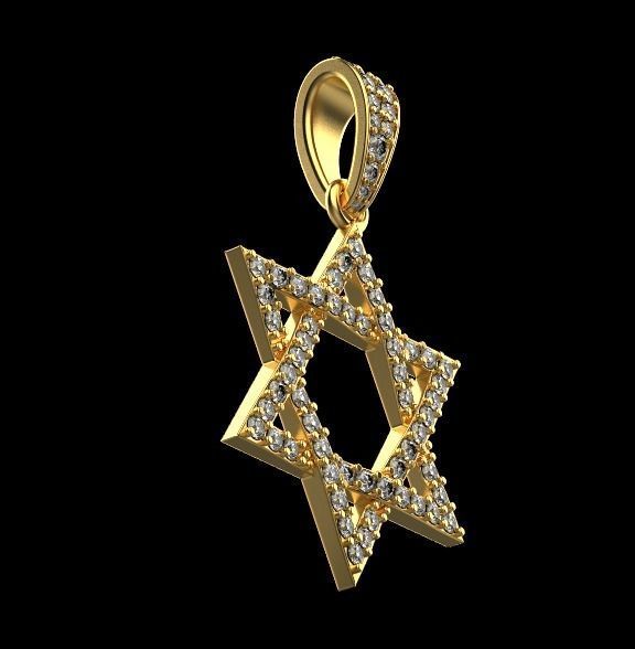 star of David 3D print model_8
