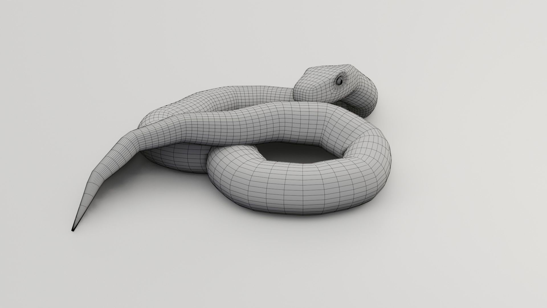 Python Snake - Low Poly -  Game Ready - PBR Low-poly 3D model_17