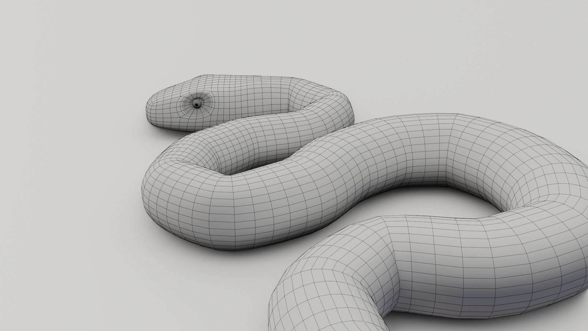 Python Snake - Low Poly -  Game Ready - PBR Low-poly 3D model_12