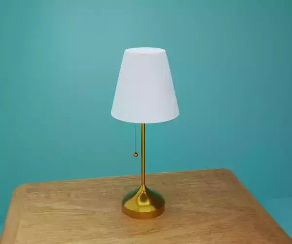 Table Lamp Low-poly 3D model