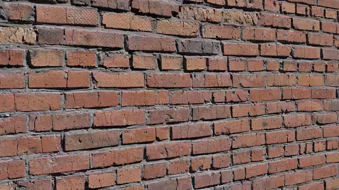 Vintage old brick  Hq  3D model