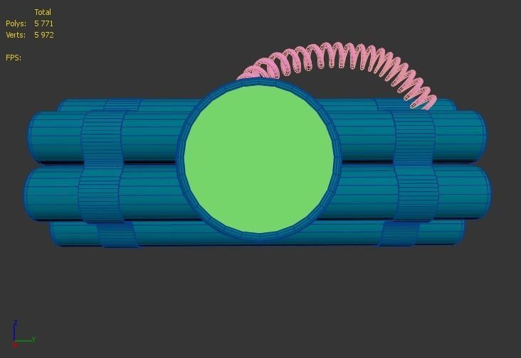 TNT With Timer PBR Low-poly 3D model Low-poly 3D model_7