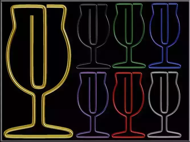 Champagne Glass Paper Clip