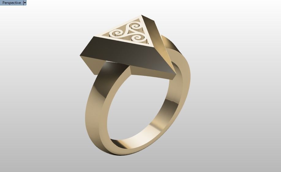 pyramid ring 02 3D print model_25