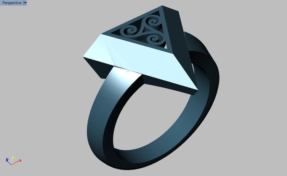 pyramid ring 02 3D print model_33